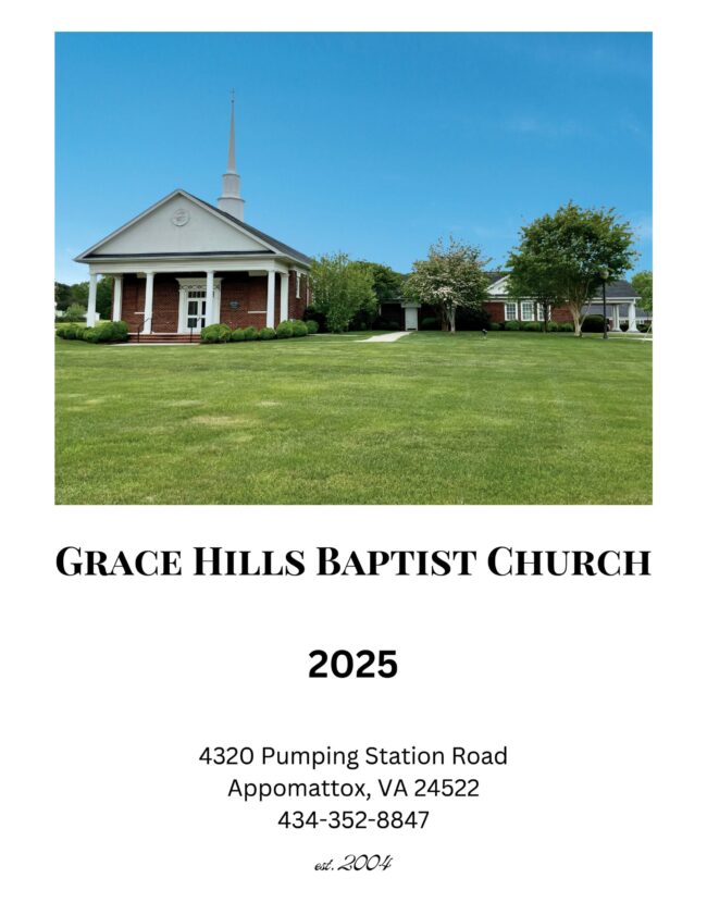COVER Grace Hills Baptist Church Directory for Grace Hills Baptist Church