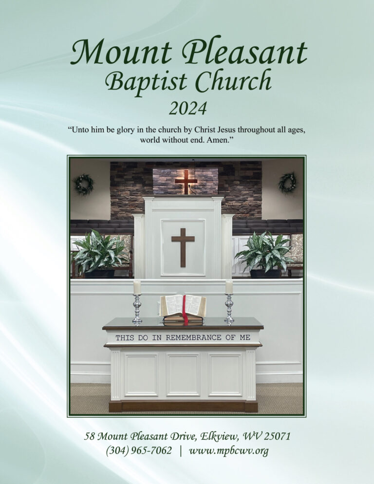 Church Directory for Mt Pleasant Baptist Church