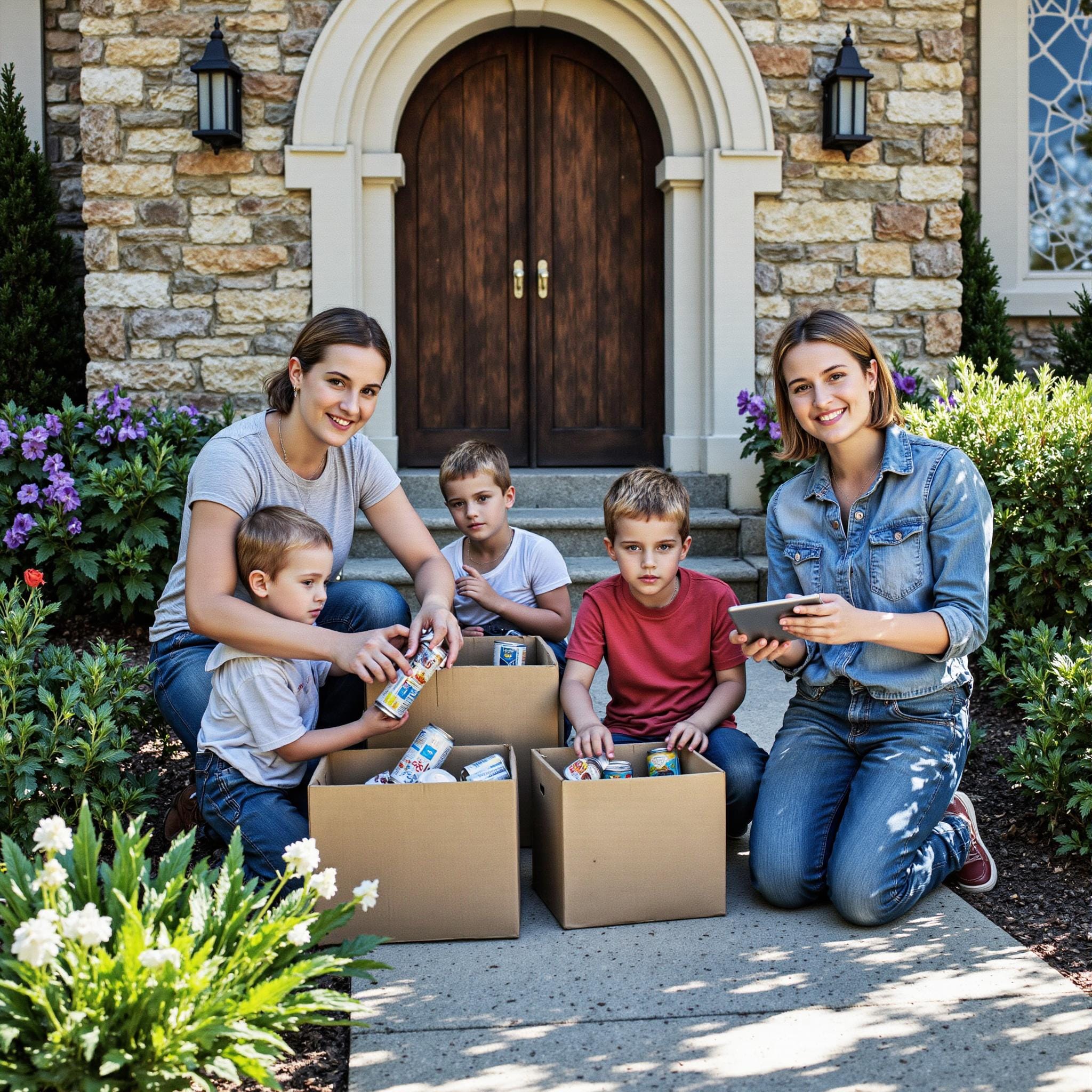 BLOG_000000117 Church directory implementation related to **Strengthening Family Bonds through Service** in an outdoor setting