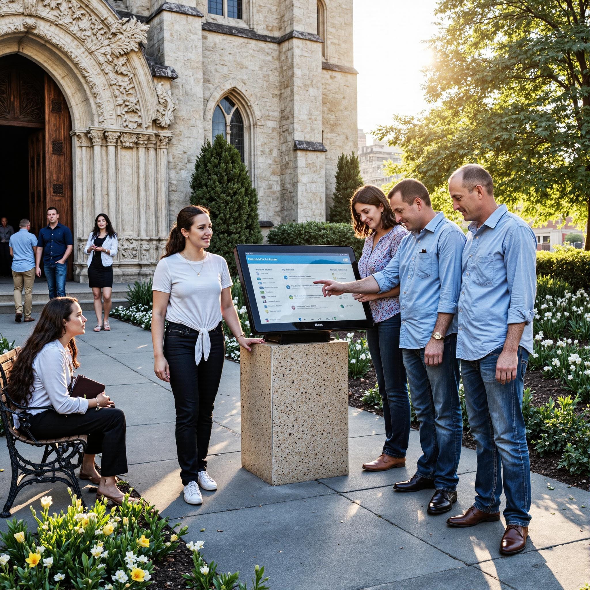 BLOG_000000121 Church directory implementation related to **Empowered Prayer Ministry** in an outdoor setting