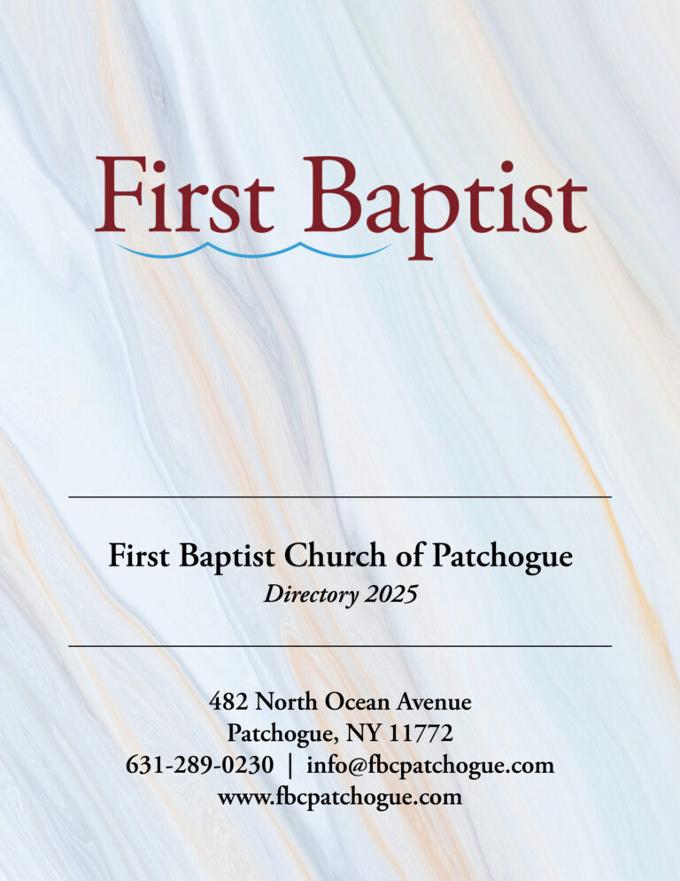 Church Directory for First Baptist Chr Of Patchogue