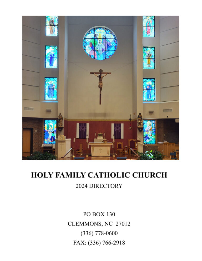 Church Directory for Holy Family Catholic