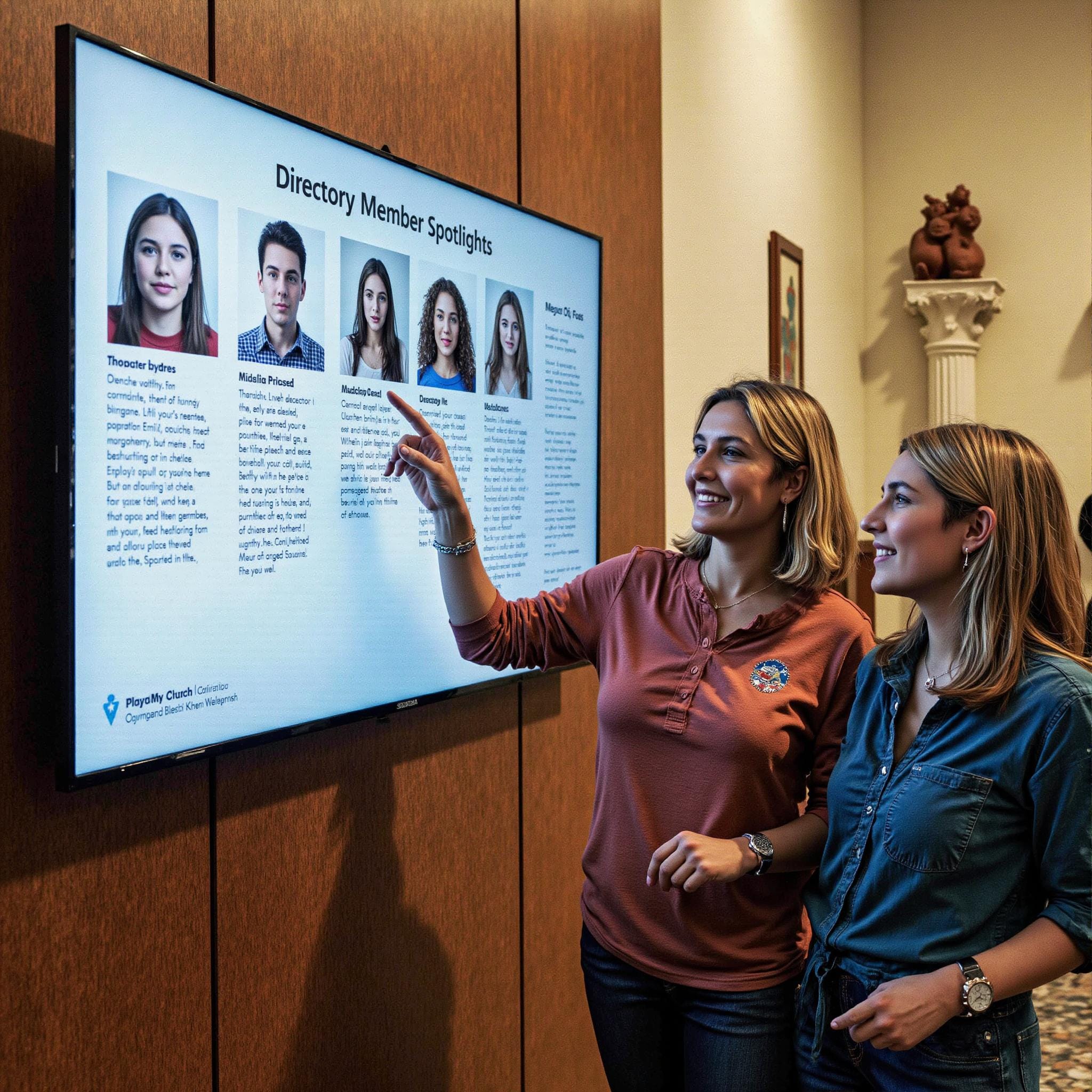 BLOG_000000159 Church directory implementation related to Directory Features that Foster a Sense of Belonging with Member Spotlights in an indoor setting