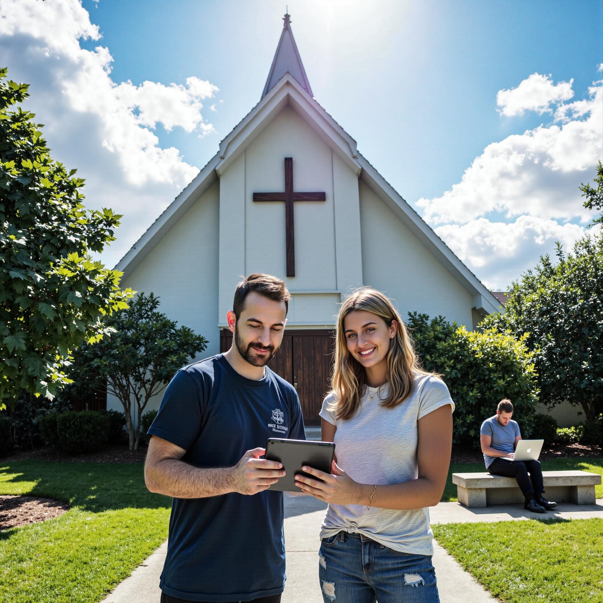 BLOG_000000173 Church directory implementation related to **Building a Church that Follows Jesus** in an outdoor setting