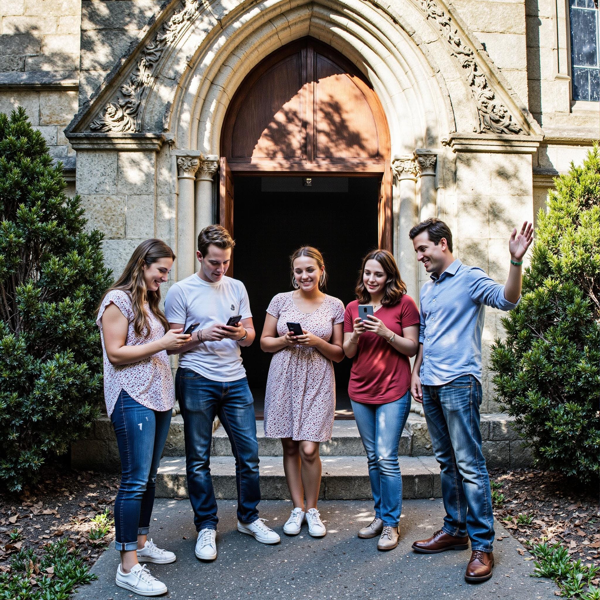 BLOG_000000177 Church directory implementation related to **Unlocking New Opportunities** in an outdoor setting