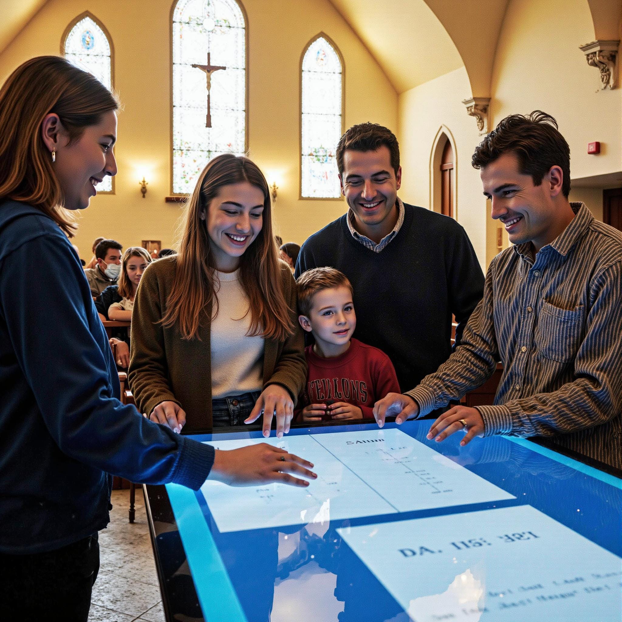 BLOG_000000181 Church directory implementation related to **A Church-Wide Celebration** in an indoor setting