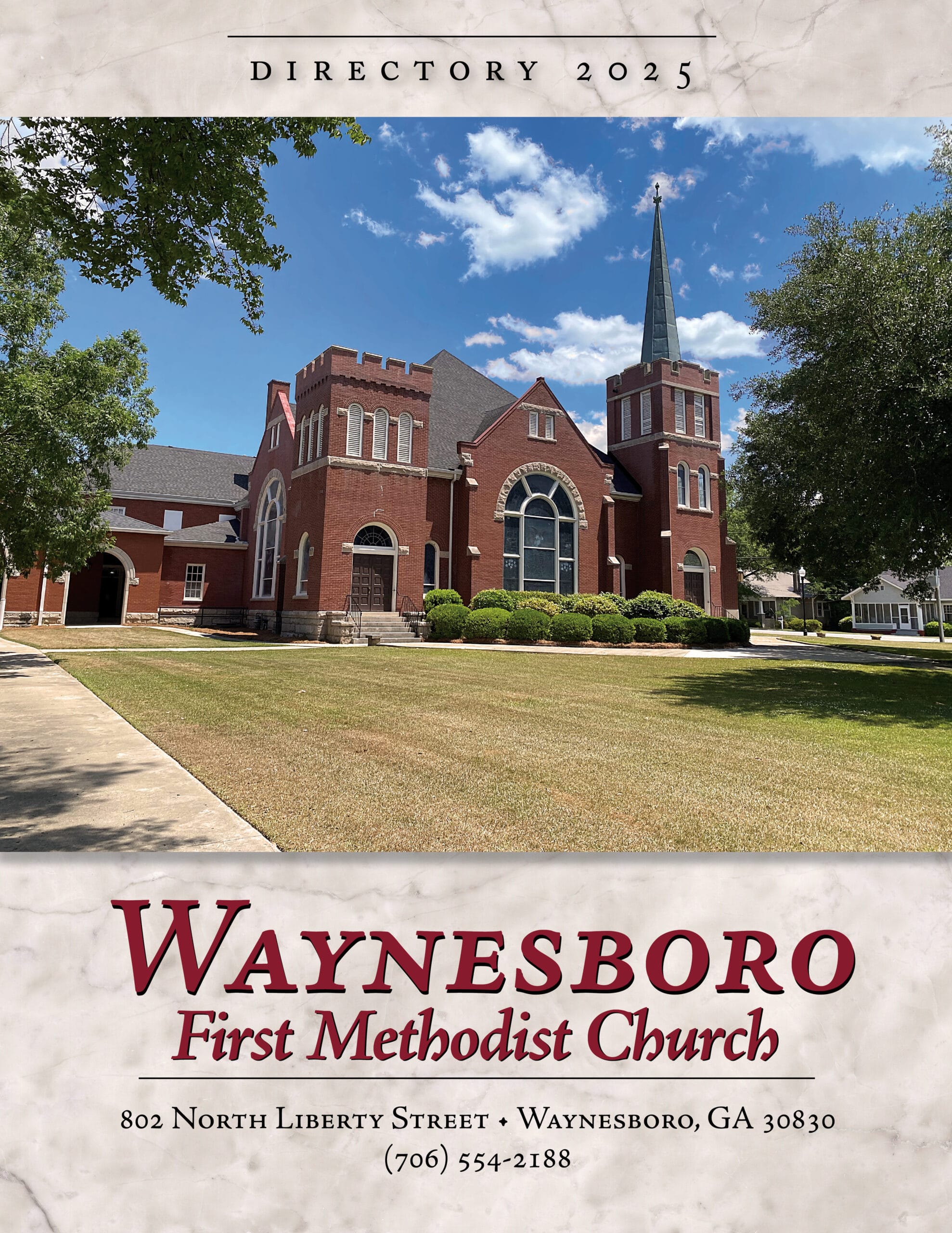 COVER Waynesboro First Methodist Church Directory for Waynesboro First Methodist Church
