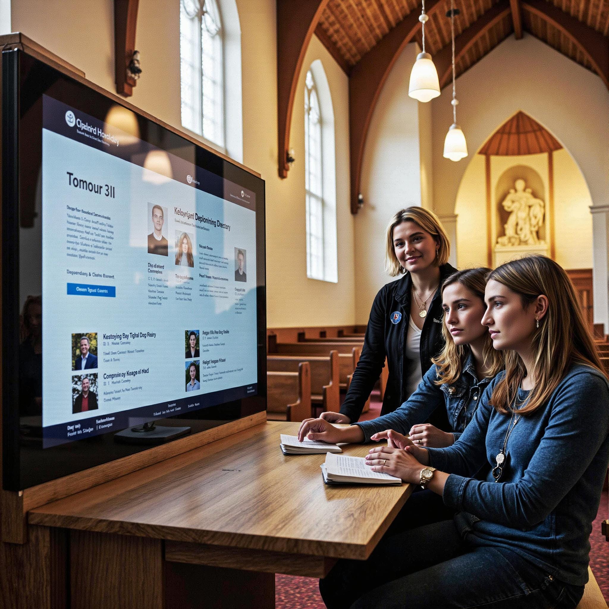 BLOG_000000211 Church directory implementation related to **Creating a Culture of Lifelong Learning** in an indoor setting