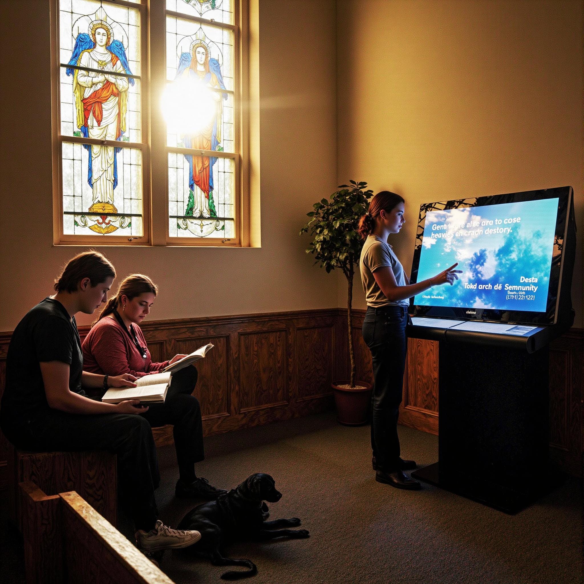 BLOG_000000227 Church directory implementation related to **Enhanced Donor Support and Stewardship** in an indoor setting