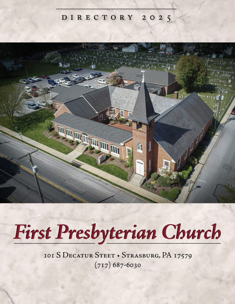 Church Directory for First Presbyterian Church