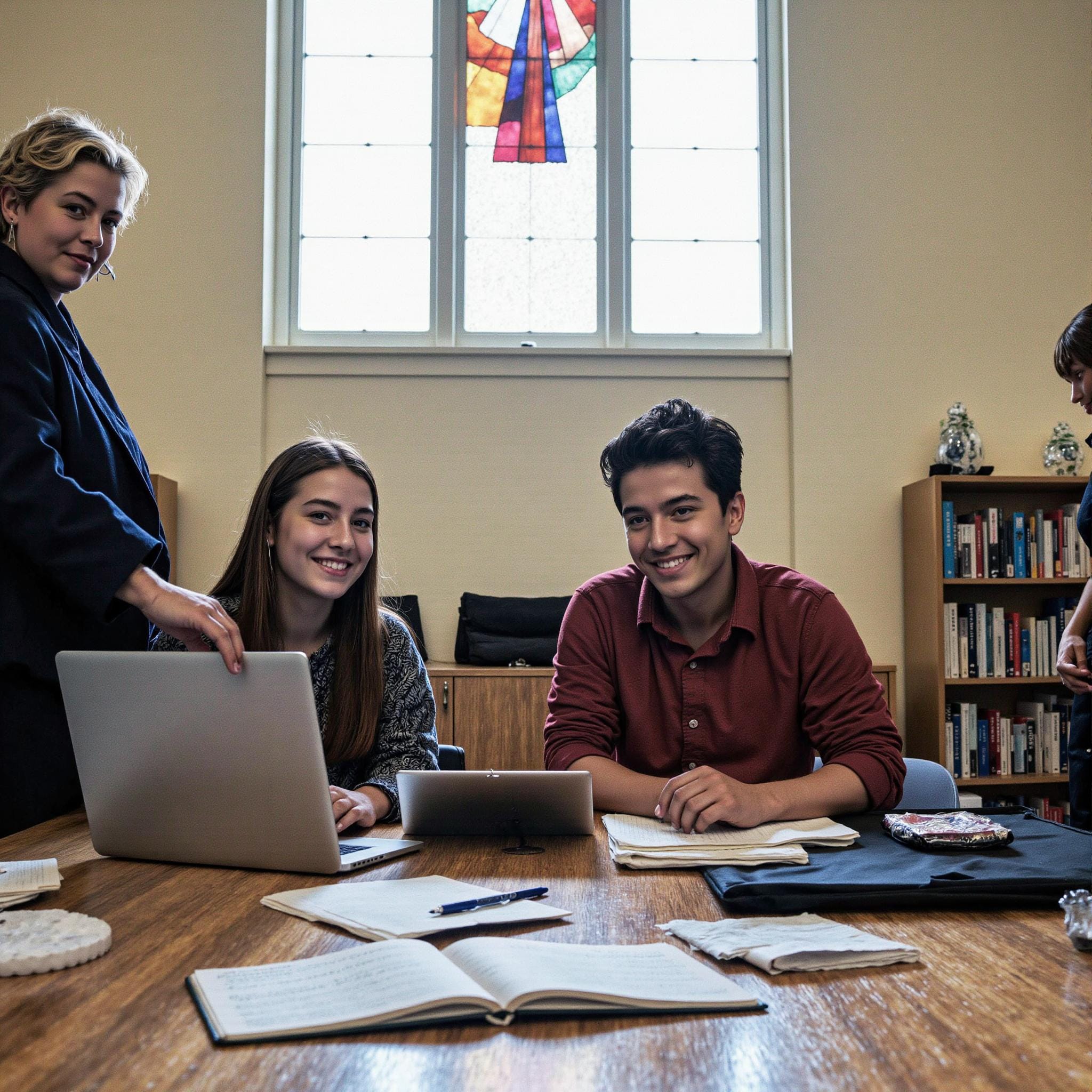 BLOG_000000255 Church directory implementation related to **Supporting Students' Educational Journeys** in an indoor setting