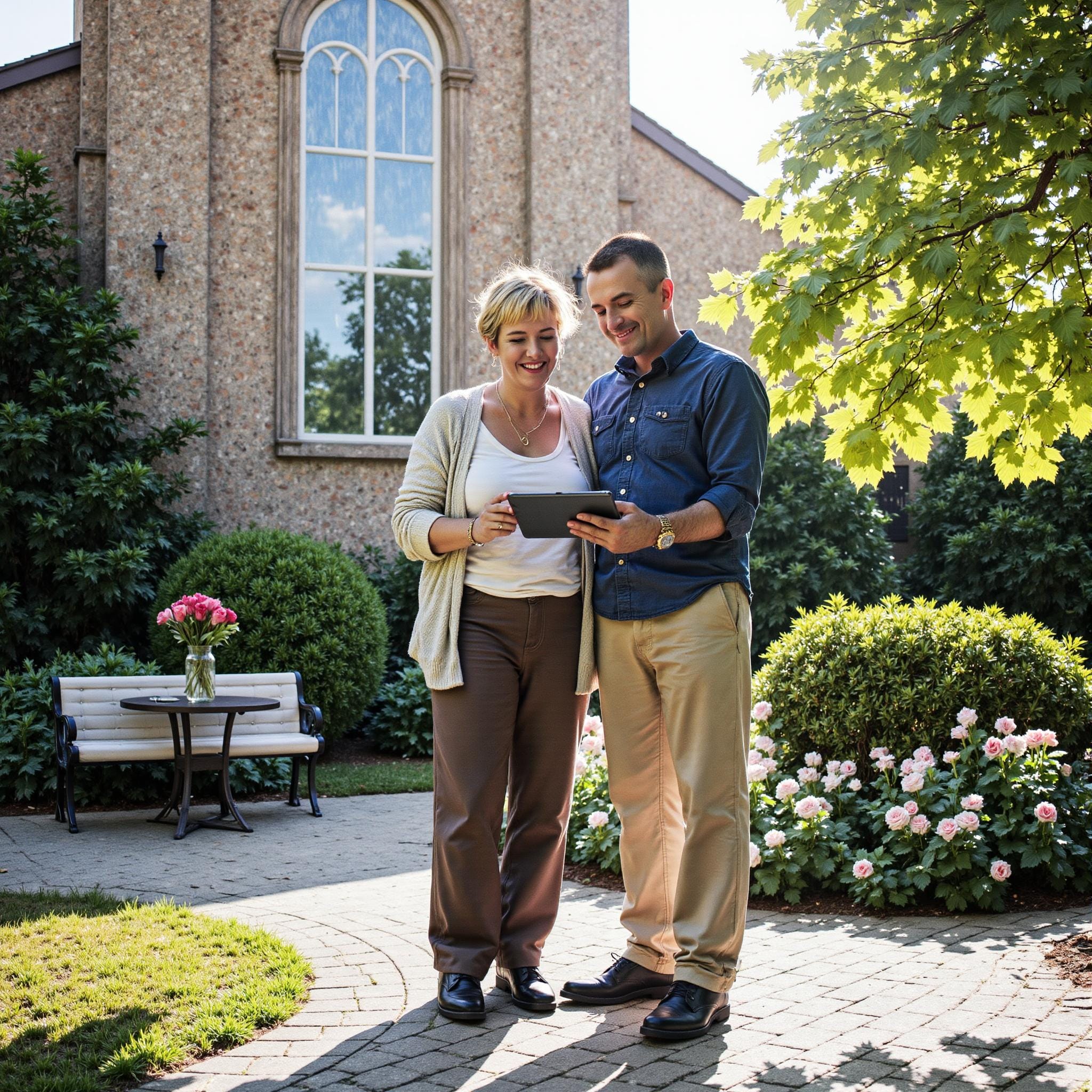 BLOG_000000259 Church directory implementation related to **Fostering a Culture of Care** in an outdoor setting