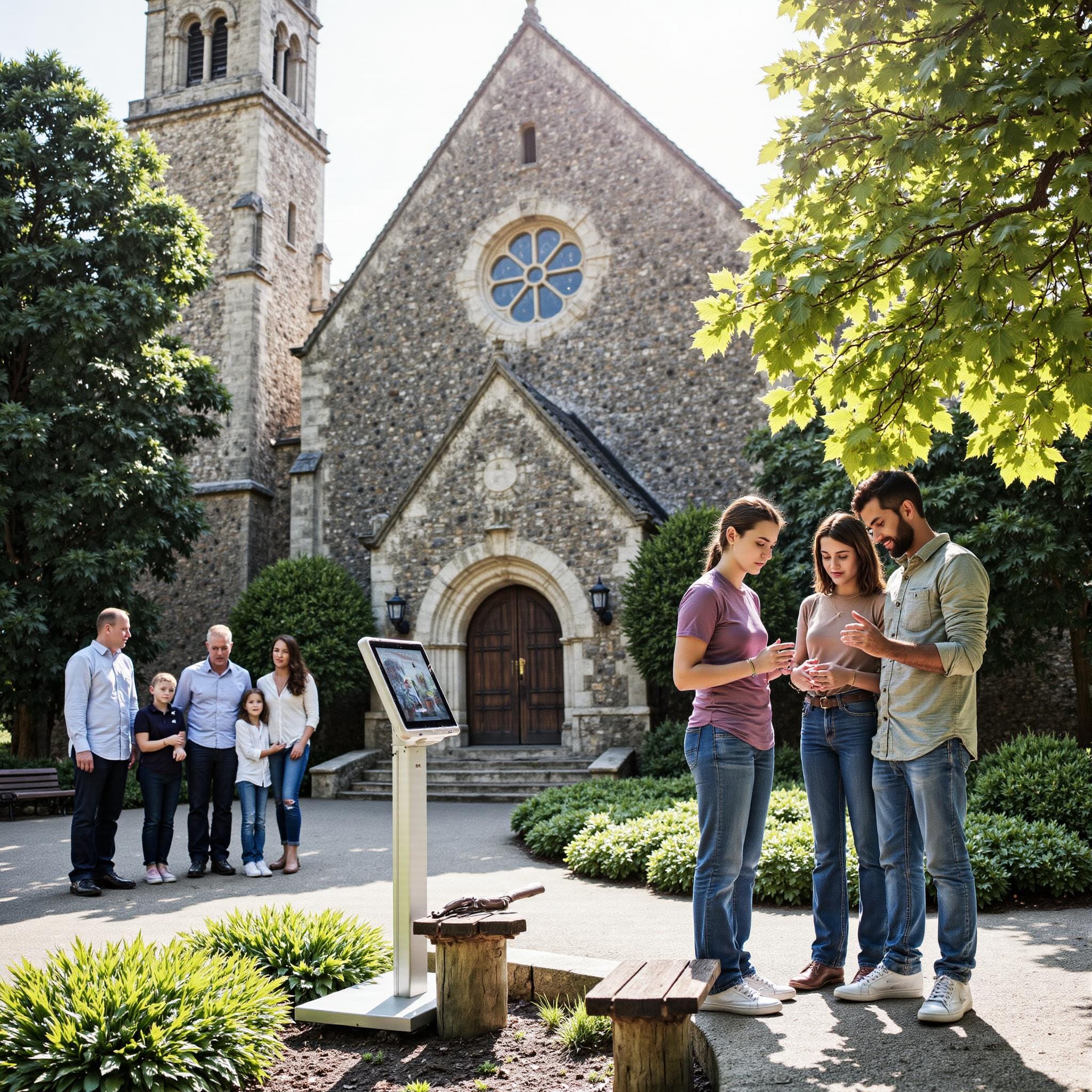 BLOG_000000277 Church directory implementation related to **Unlocking Member Engagement and Building Community** in an outdoor setting