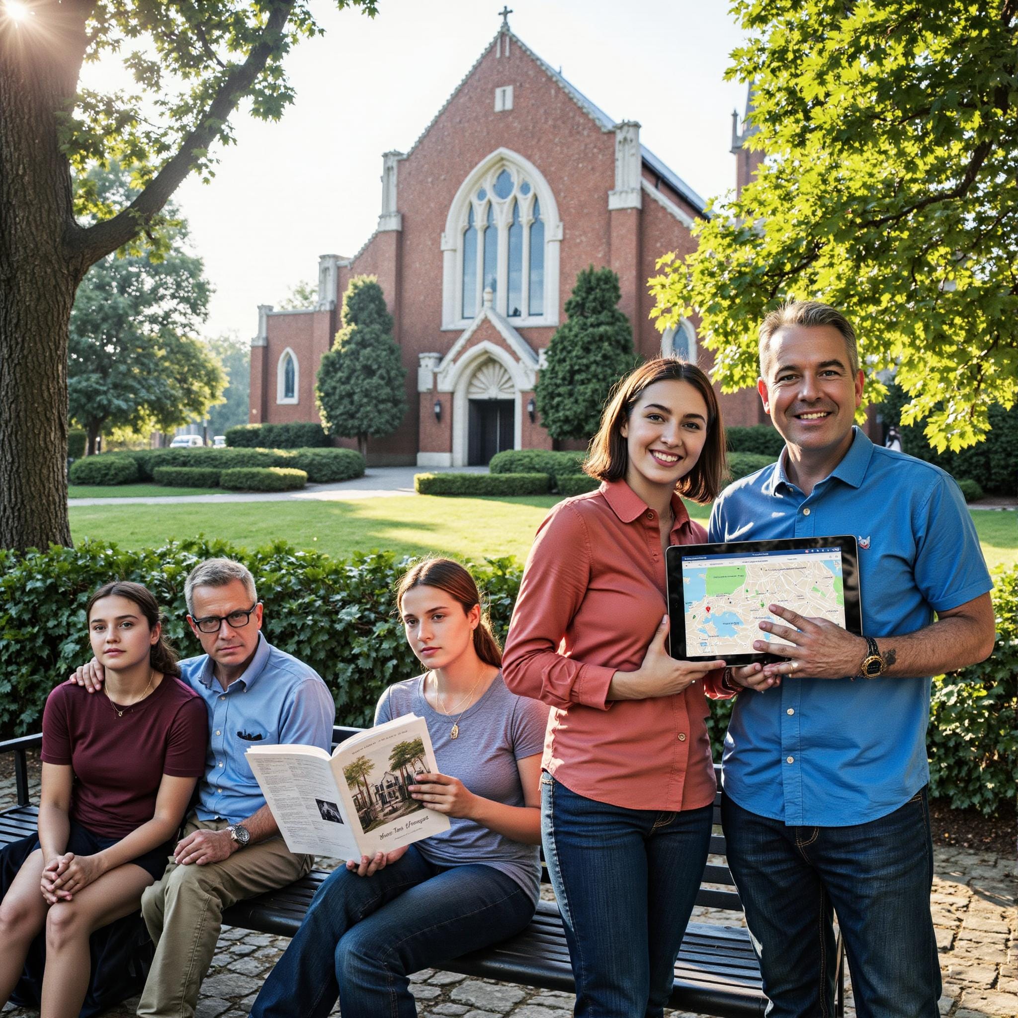 Church directory implementation related to **A Comprehensive Solution for Church Administrators** in an outdoor setting