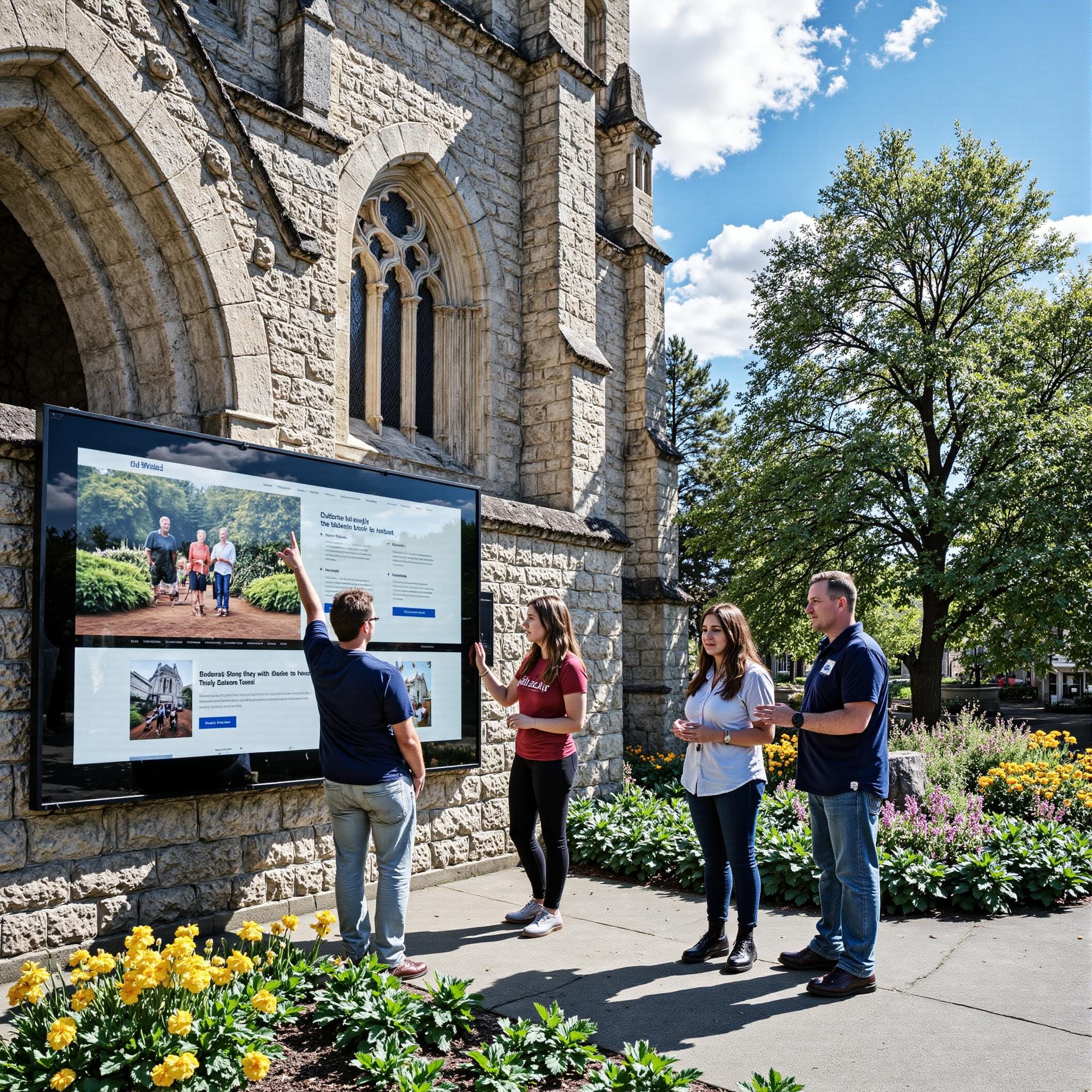 BLOG_000000298 Church directory implementation related to **Creating an Interactive Platform** in an outdoor setting
