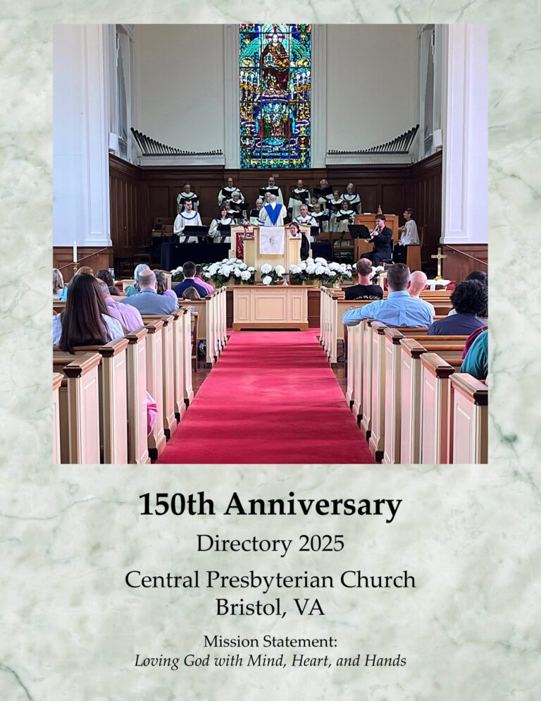 Church Directory for Central Presbyterian Church