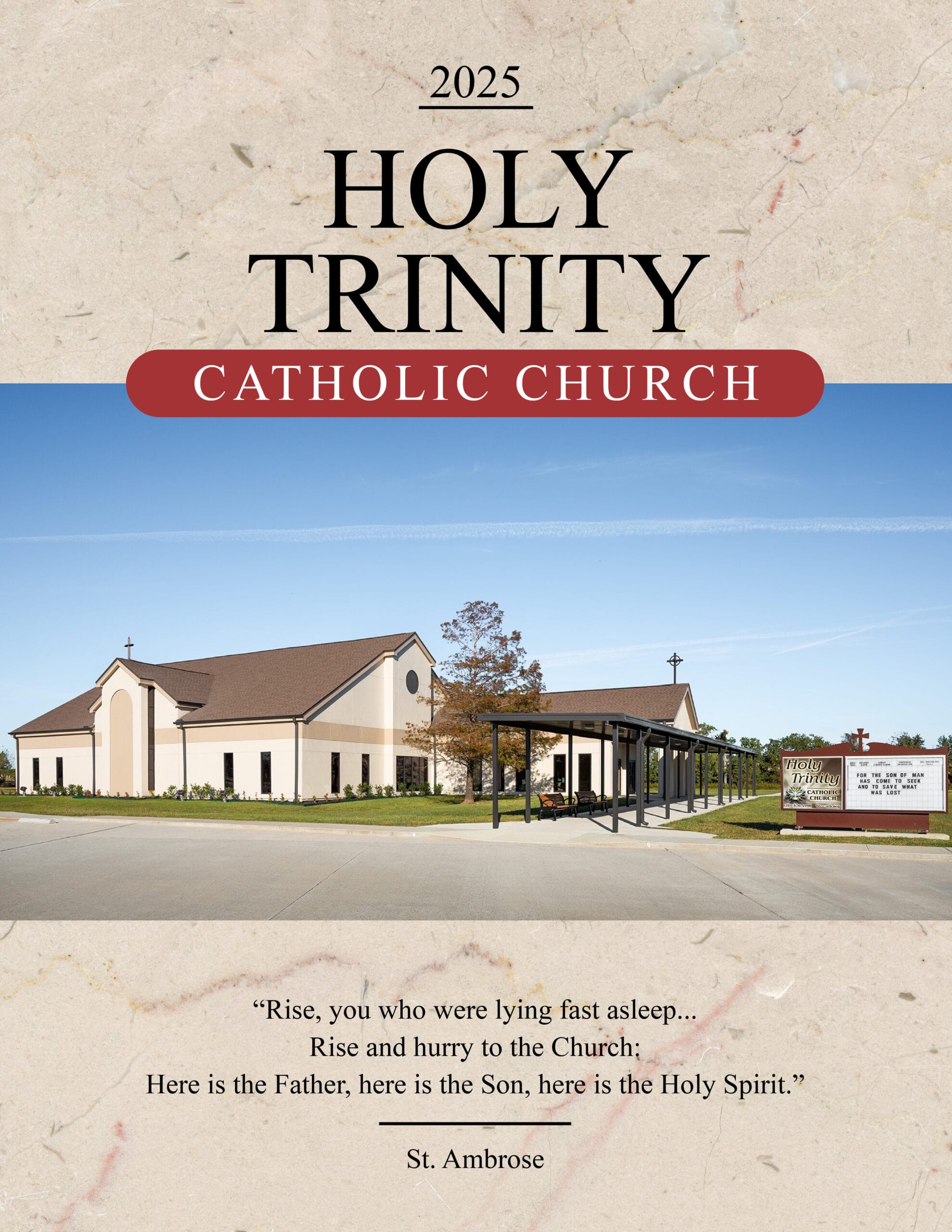 COVER Holy Trinity Mont Belvieu Church Directory for Holy Trinity Catholic Church