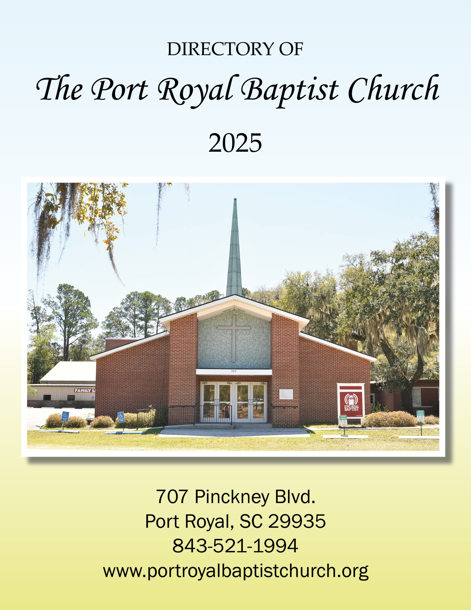COVER Port Royal Baptist Church Directory for Port Royal Baptist Church