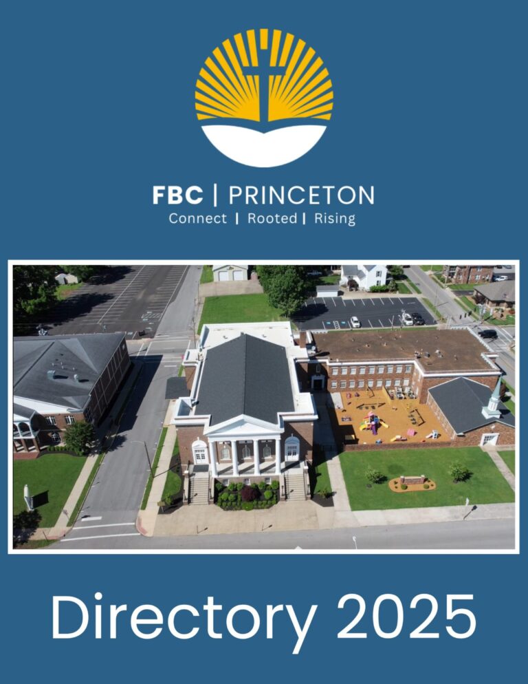 Church Directory for First Baptist Church Princeton