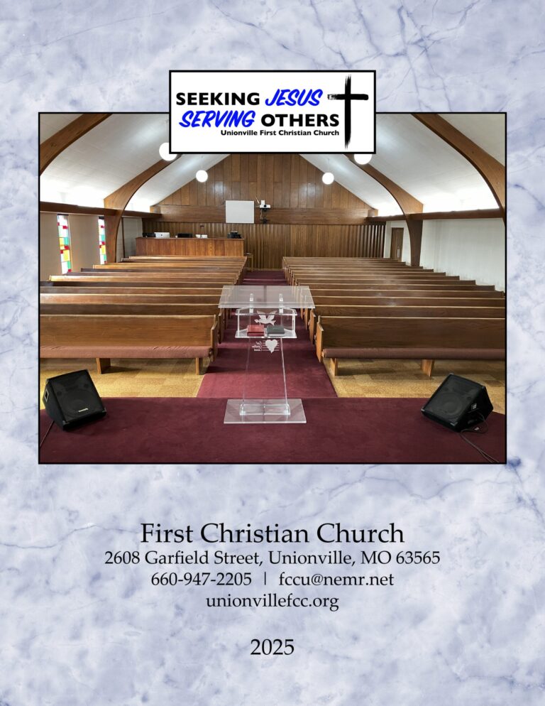 Church Directory for First Christian Church