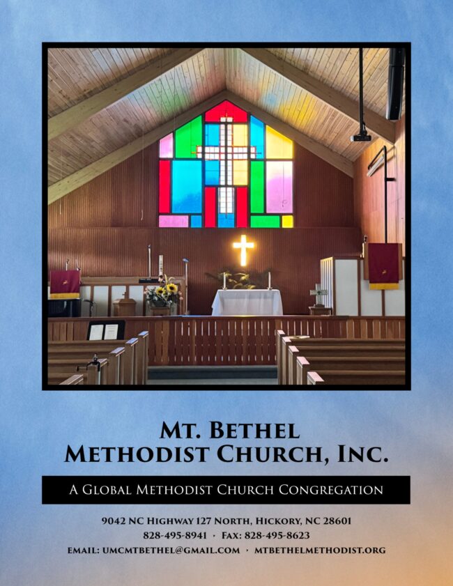 Church Directory for Mount Bethel Methodist Church