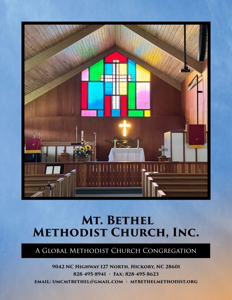 Church Directory for Mount Bethel Methodist Church