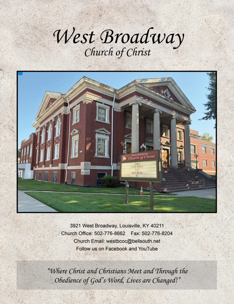 Church Directory for West Broadway Church Of Christ