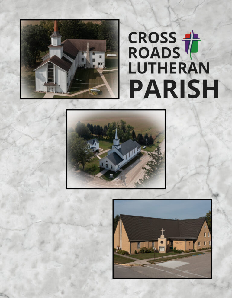 COVER Cross Roads Lutheran Osage Church Directory for Cross Roads Lutheran Parish