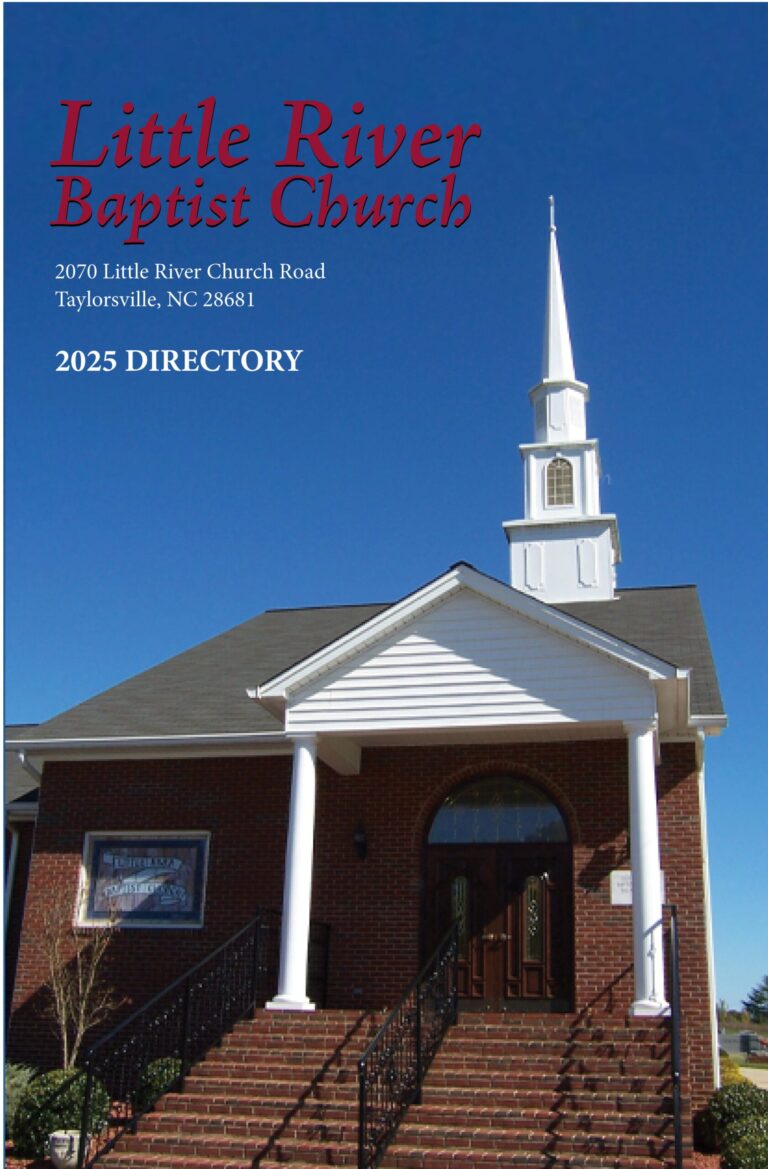 COVER Little River Baptist Church Directory for Little River Baptist Church