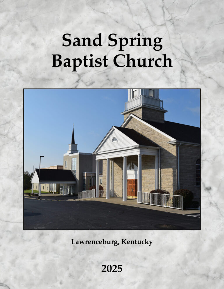 Church Directory for Sand Spring Baptist Church