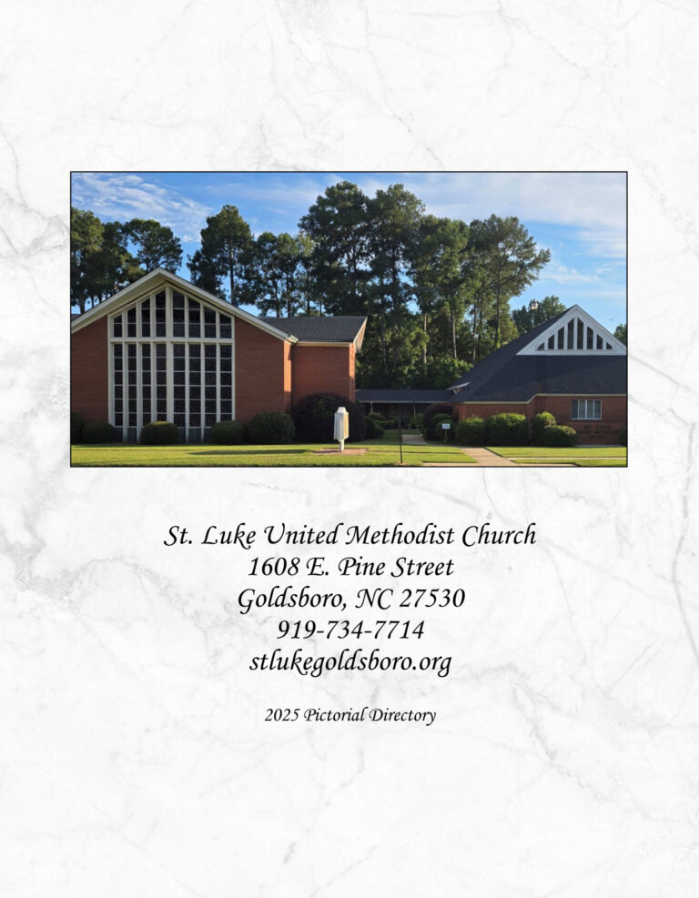 COVER St Luke UMC Goldsboro Church Directory for St Luke United Methodist Church