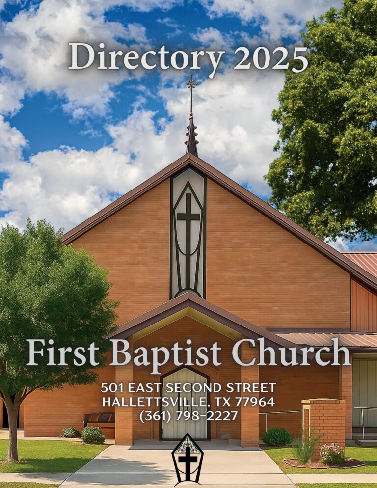 Church Directory for First Baptist Of Hallettsville