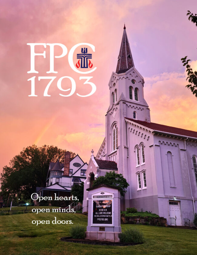 Church Directory for First Presbyterian Church 1793