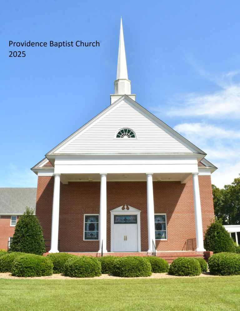 COVER Providence Baptist Shawboro Church Directory for Providence Baptist Church