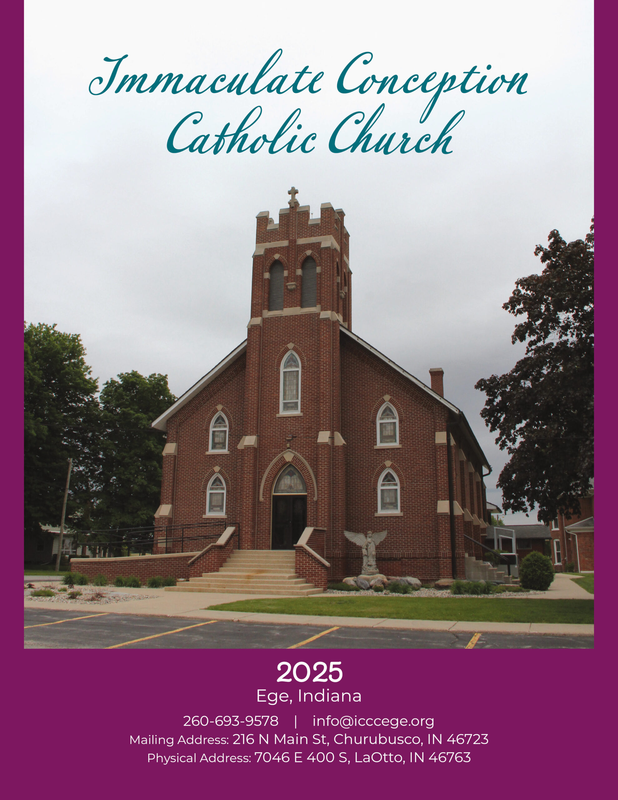 Church Directory for Immaculate Conception Catholic Church of Ege