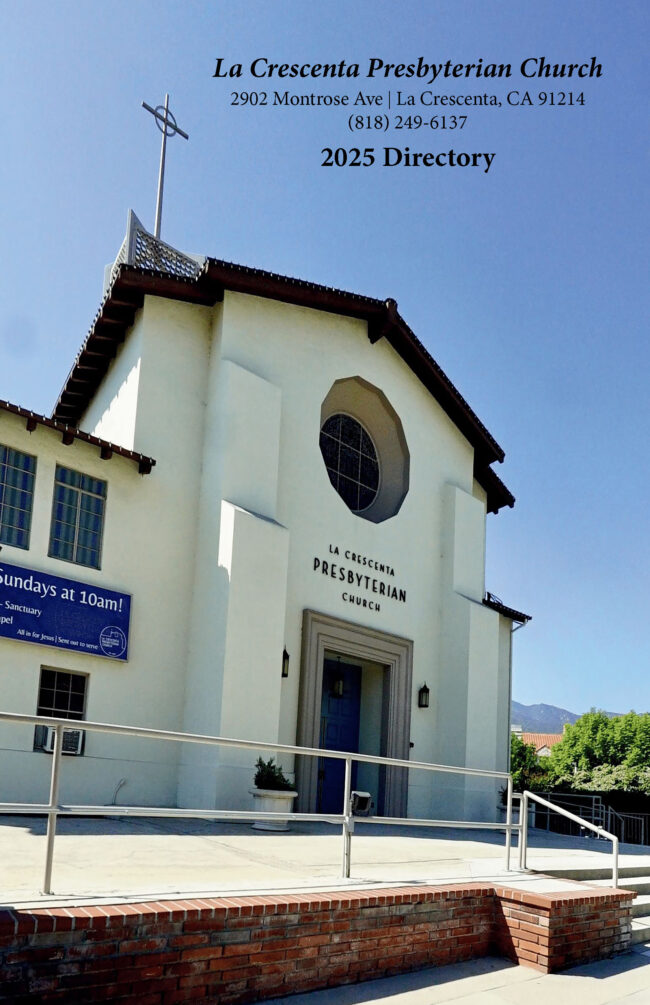 Church Directory for La Crescenta Presbyterian Church