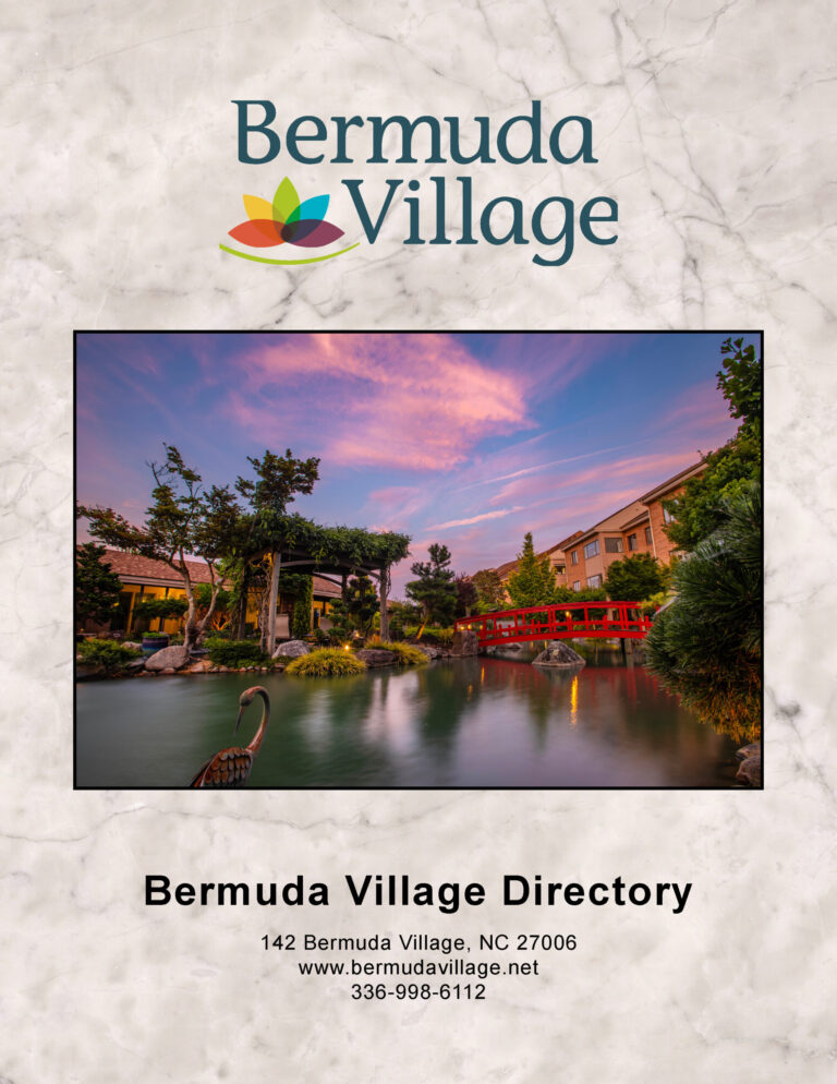 Church Directory for Bermuda Village Retirement Community