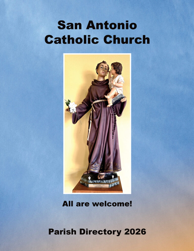 COVER San Antonio Port Charlotte Church Directory for San Antonio Catholic Church