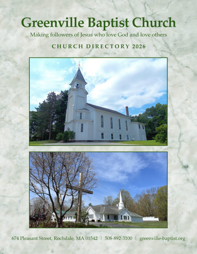 COVER Greenville Baptist Rochdale Church Directory for Greenville Baptist