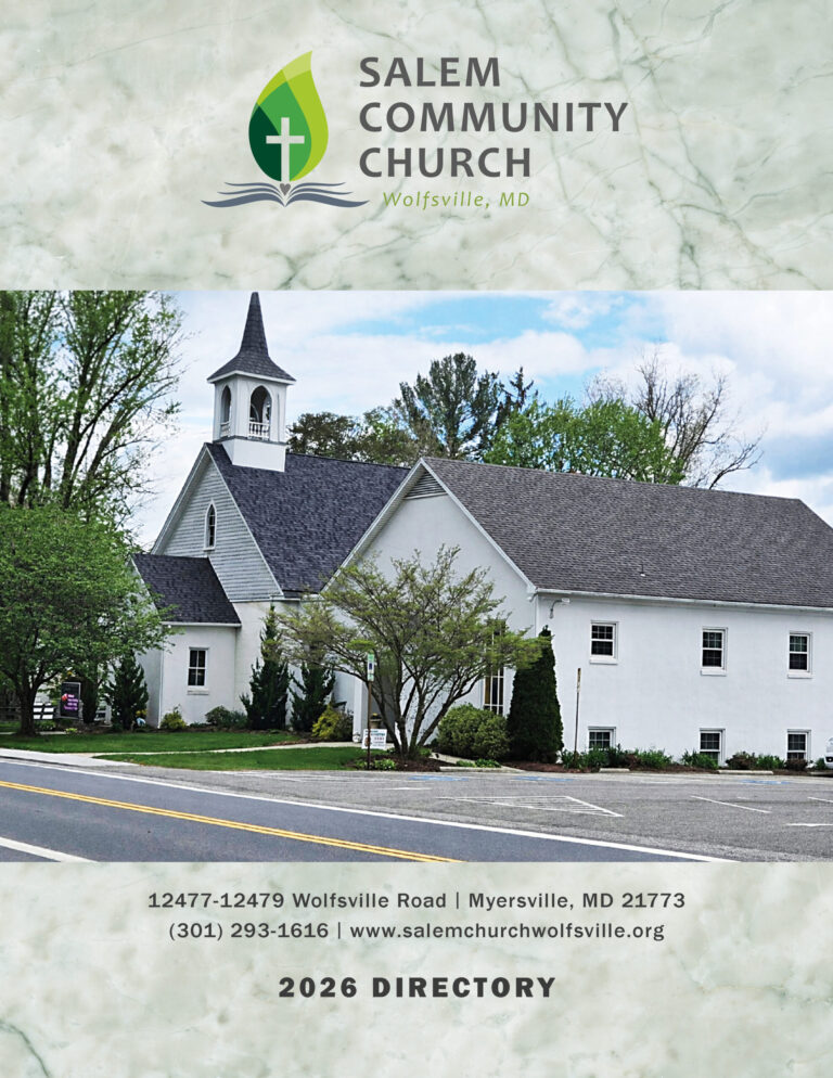 Church Directory for Salem Community Church, Wolfsville