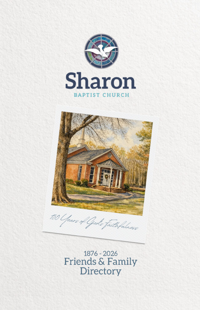 COVER Sharon Baptist Reidsville Church Directory for Sharon Baptist Church