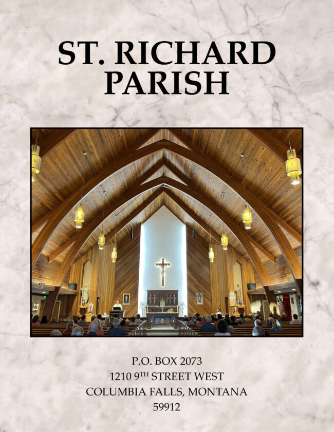 COVER St Richards Columbia Falls Church Directory for St Richards Catholic Church