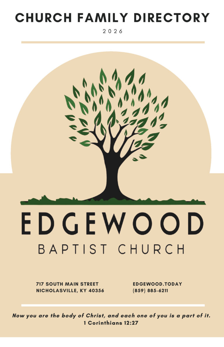 Church Directory for Edgewood Baptist Church