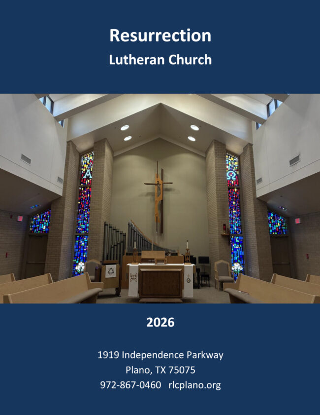 COVER Resurrection Lutheran Church Directory for Resurrection Lutheran Church