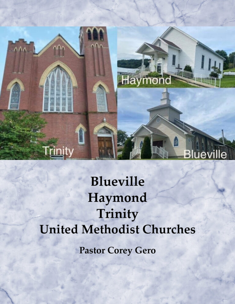 COVER Blueville Haymond Trinity Church Directory for Blueville, Haymond, Trinity United Methodist Churches