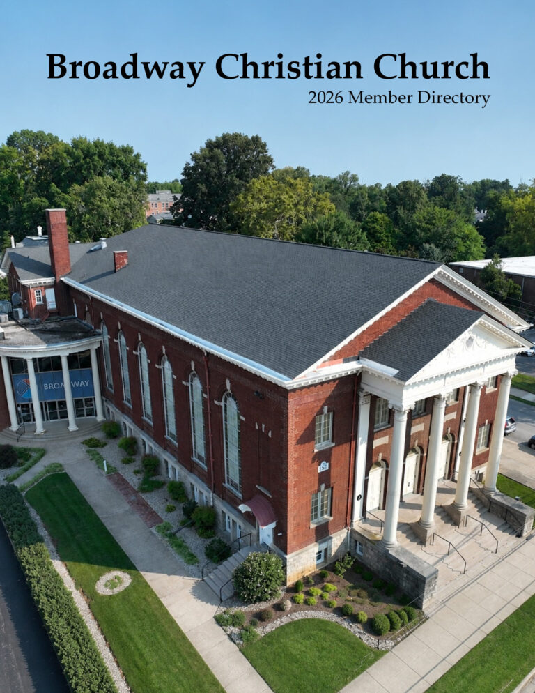 COVER Broadway Christian Lexington Church Directory for Broadway Christian Church