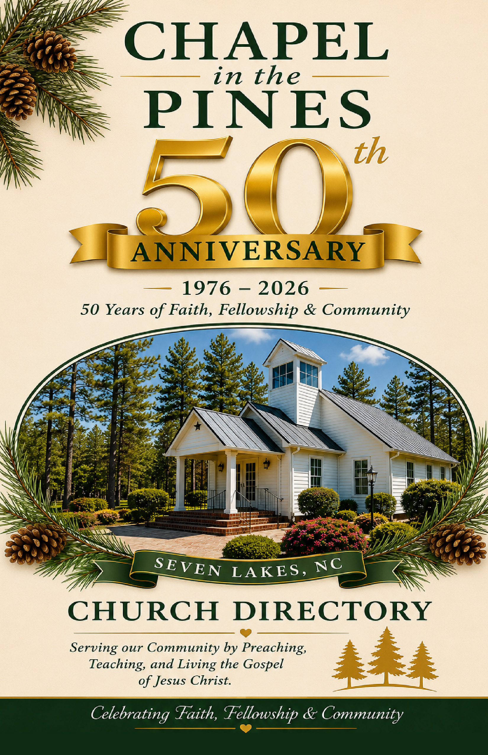 COVER Chapel in the Pines Church Directory for Chapel In The Pines