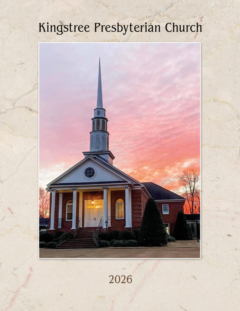 COVER Kingstree Presbyterian Church Directory for Kingstree Presbyterian Church