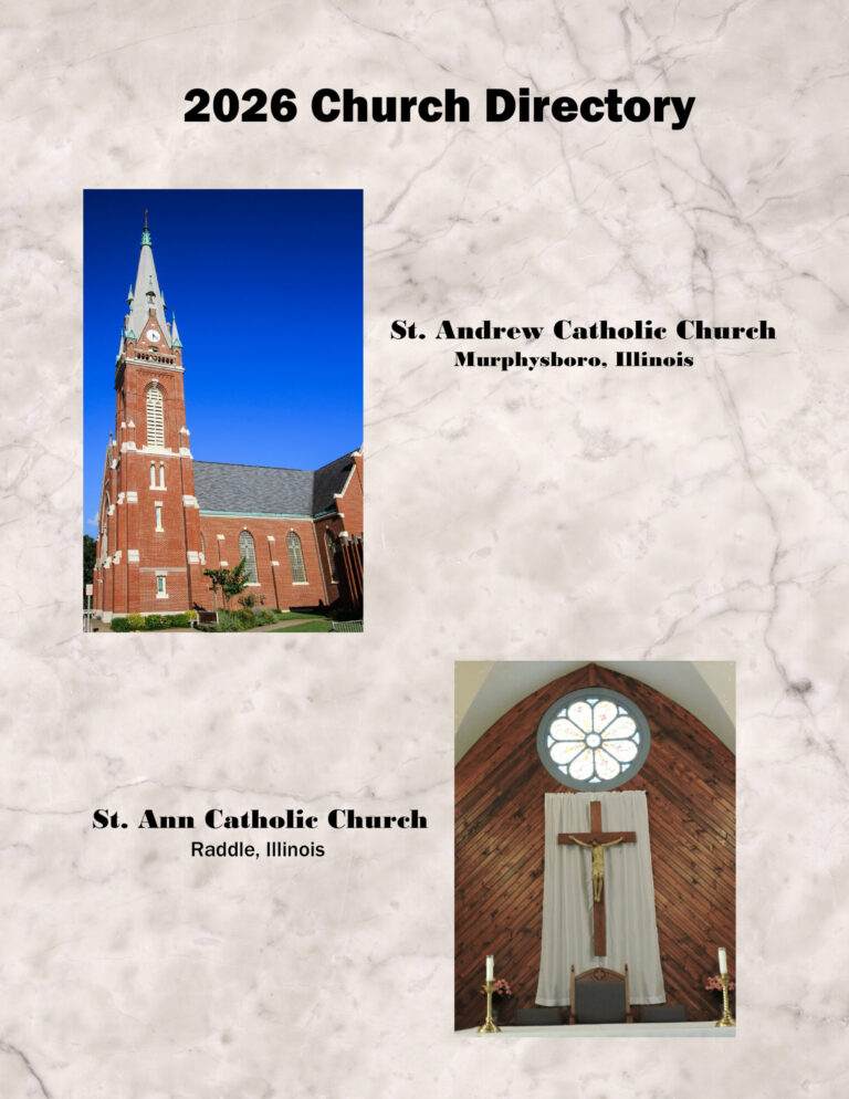 COVER St Andrew & St Ann Church Directory for St Andrews Catholic Church &